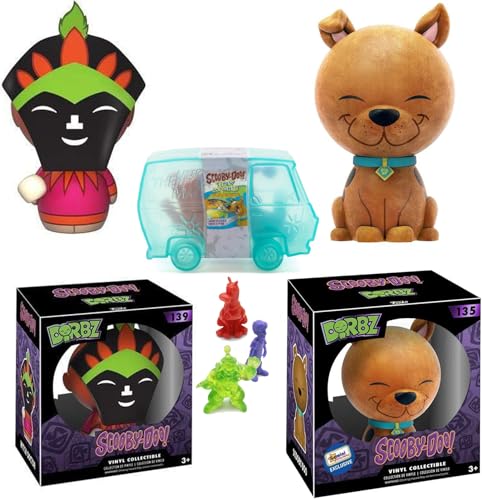 Furry Exclusive Scooby-Doo! Figure Friend & Monsters Mystery Bundled with + Vinyl Witch Doctor + Blind Box Cartoon Characters 3 Items