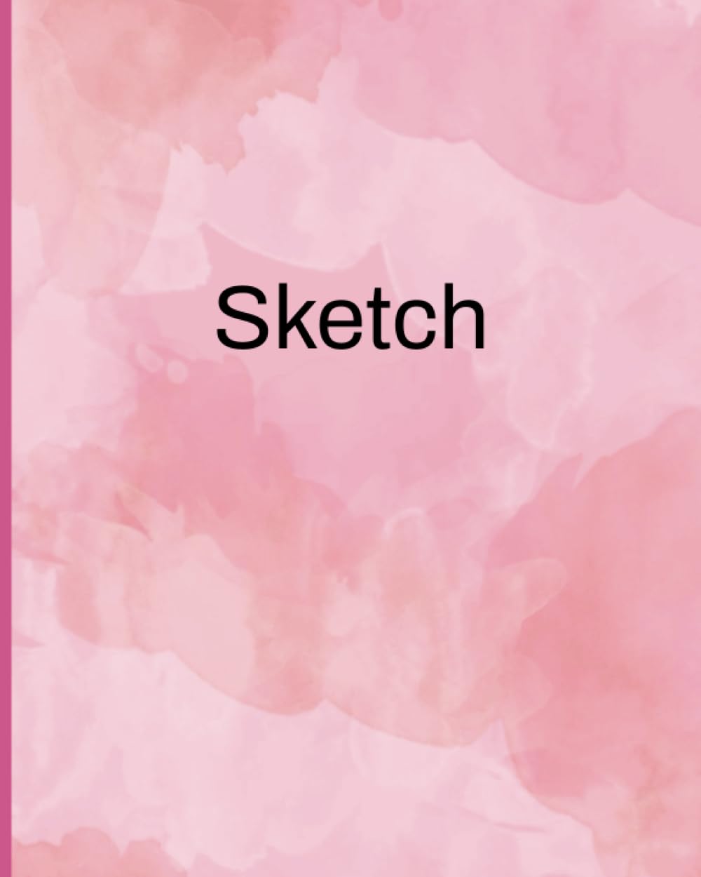 Pink Artist Sketch Pad For Girls Teens Women Adults Abstract Journal Cute Pretty 8X10 120 Blank Pages