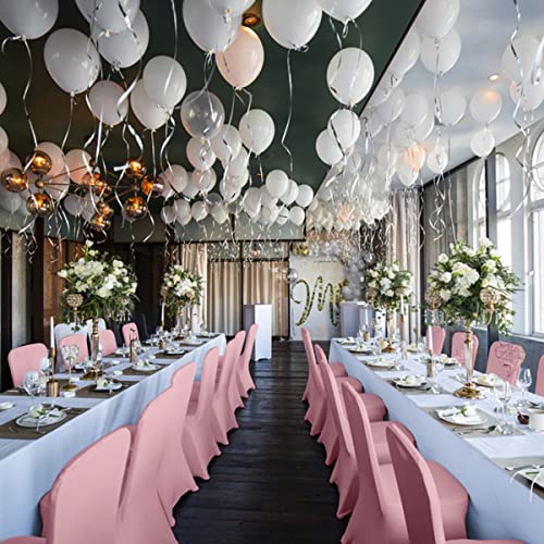 Babenest Spandex Chair Covers, 10Pcs Upgraded Stretch Washable Fitted Banquet Chair Slipcovers, Universal Elastic Dining Room Chair Protector For Wedding Party Holiday Celebration (Dusty Pink) #TOP7