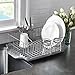 Farberware 3-Piece Large Capacity Dish Drying Rack Set with Drainboard and Utensil Holder, Rust-Resistant Kitchen Counter Dish Drainer
