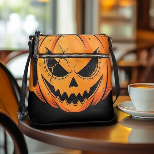 Image of Leather Purses for Women, Leather Hobo Bags for Women Travel Sling Purse Triple Zippered Pockets Shoulder Bag