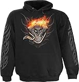 Espiral Wheels of Fire con capucha, Negro Negro negro