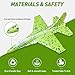 CRILARY 3 Pack Airplane Launcher Toys, 13.2 inch LED Foam F-15 Eagle Fighter Jet ＆ Glider Catapult Plane for Boys, Flying Toys Christmas Birthday Gifts for Boys Girls 4 5 6 7 8 9 10 11 12 Year Old