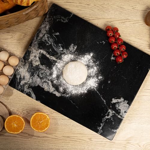 Natural-Black-Marble-Cutting-Board-16x20-Inch-Marble-Slab-Pastry-Board-Large-With-Non-Slip-Feet-For-Cheese-Charcuterie-Dough-Chocolate-Dessert-Pack-Of-1-Piece