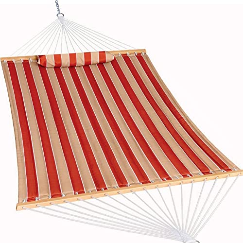 2-Person Hammock With Quilted Fabric And Pillow