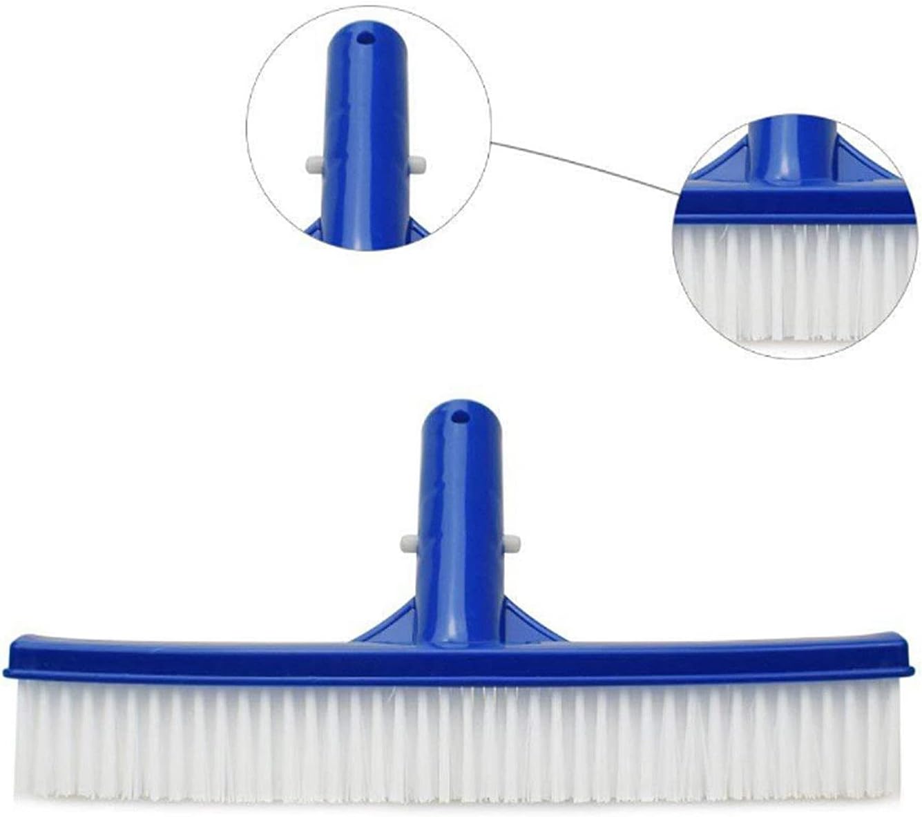Professional 10" Swimming Pool Brush – Heavy Duty Floor & Wall Cleaner for Pools, Spas, Hot Springs, Aquariums – High-Density Bristles, Lightweight, Corrosion-Resistant, Fits Telescopic Poles