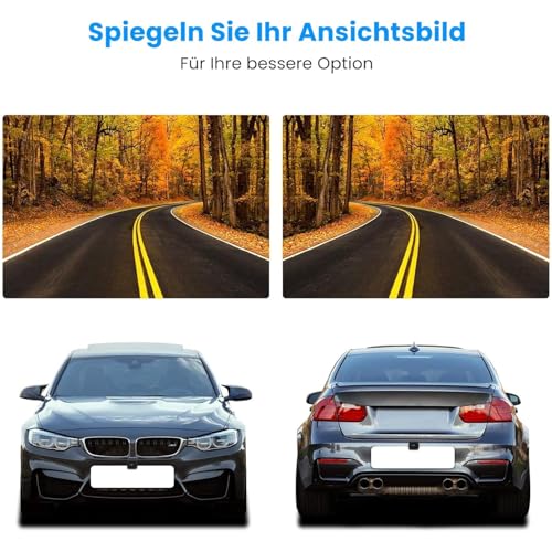 AUTO-VOX W7 5“ LCD Kabellos Digital Rückfahrkamera Set, mit eingebautem Funksender, Wireless...