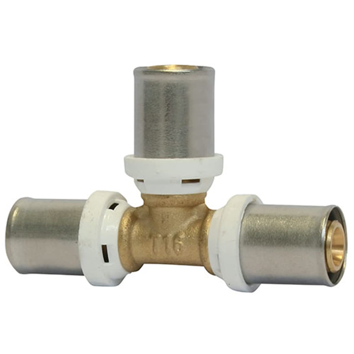 Somatherm - Raccord Multicouche à sertir - Raccord Multicouche à sertir Té agrandi au centre Ø26x3,0 - Ø32x3,0 - Ø26x3,0 -