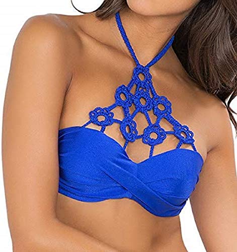 Luli Fama Women's Florcitas De Arena Knit Crochet Flowers Underwire