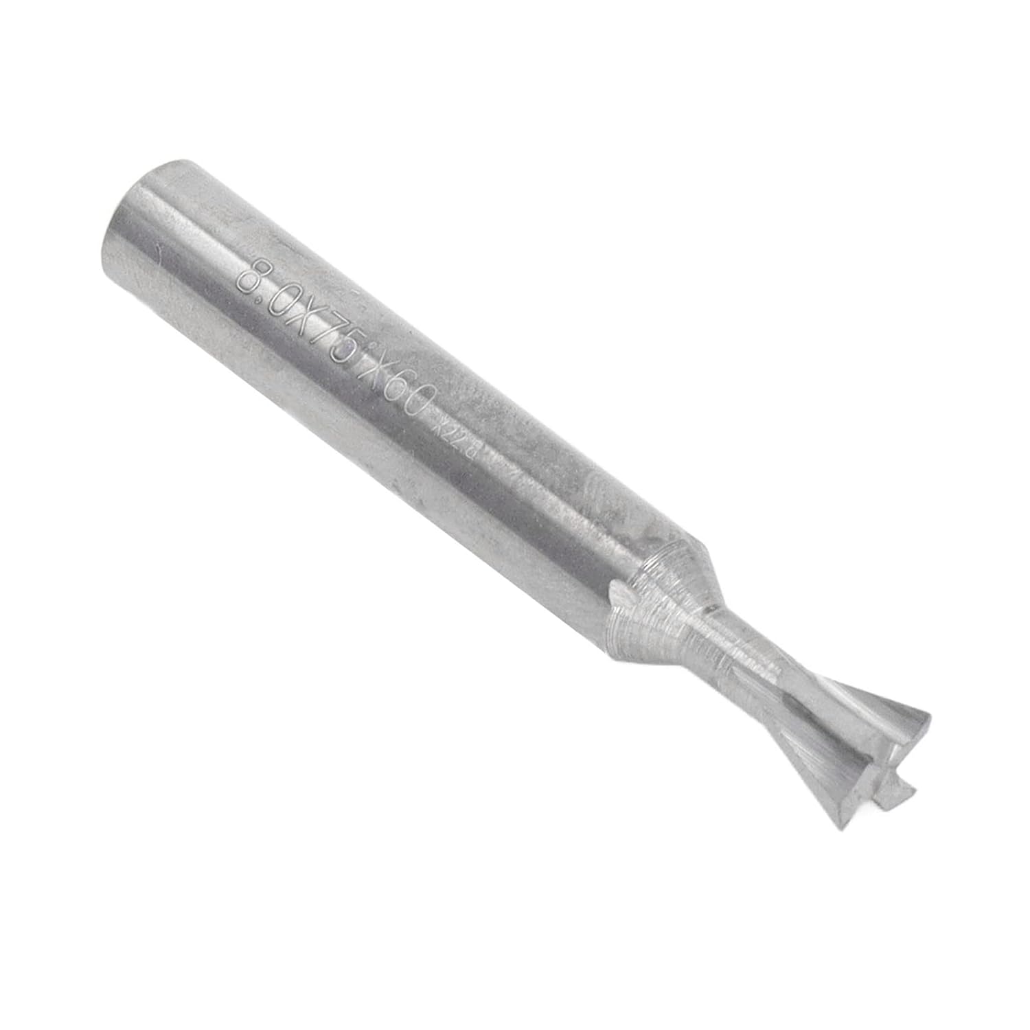 Dovetail Cutter, Universal Carbide Shank, 4 Flute Cutting Tool, Drilling Hole, Alloy Steel Lathe (75 Grad)