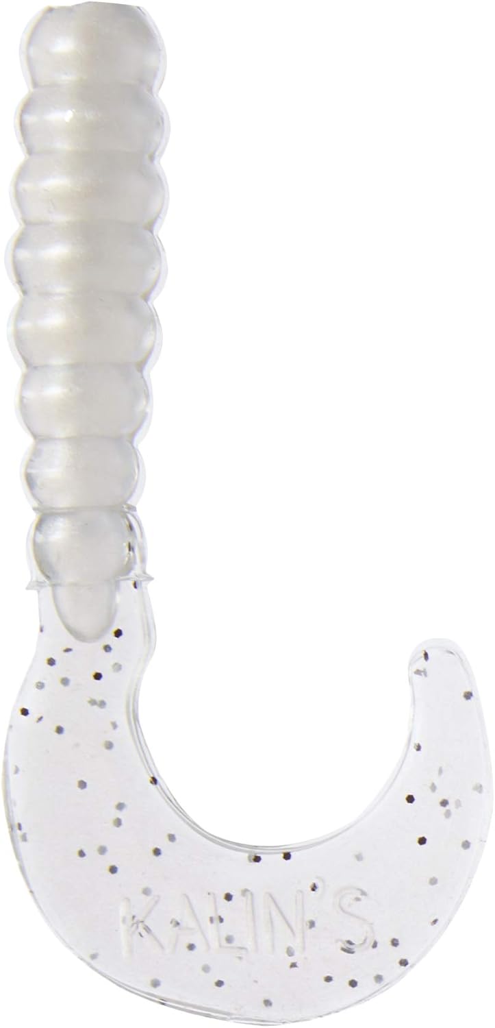 Kalin's 2 Inch Triple Threat Grub (10 Pack) Crystal 2 Inch (Pack of 10)