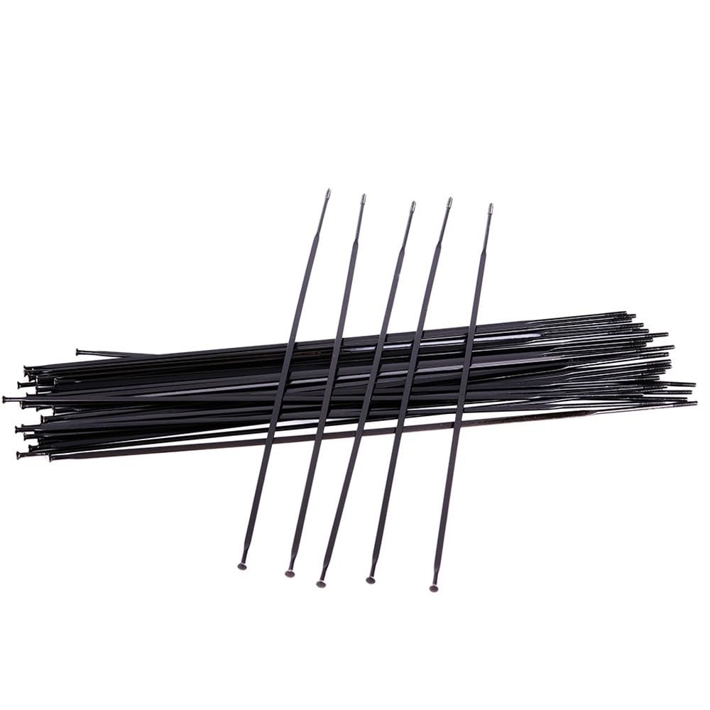 Rayons de vélo aero 14G traction droite plats pour vtt et route 282mm 12 pièces