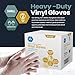 MED PRIDE Medical Vinyl Examination Gloves | Latex and Powder Free | Disposable, Ultra-Strong, Clear (1000, X-Large (Pack of 1000))