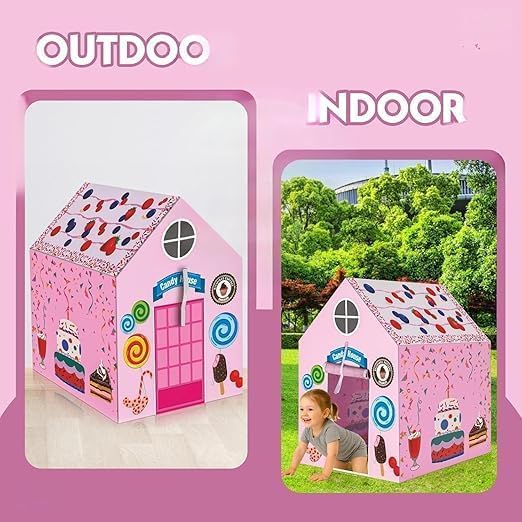 Image of Colorfull and Light Weight Children Play Tent House for 3 to 10 Years Old Kids Girls and Boys Light Weight and Foldable Children Toys,Indoor and Outdoor Kid Tent Houses