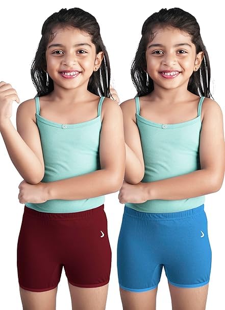 ALBA Kids Flora Girls Cotton Boxers | Soft, Breathable & Stretchable Cotton Underwear | Everyday Comfort & Activewear Innerwear | Full Coverage | Pack of 2 |Sizes 3 to 10 Years-picture-29