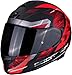 Produktbild Scorpion Unisex  Erwachsene NC Motorrad Helm, Schwarz/Rot, M