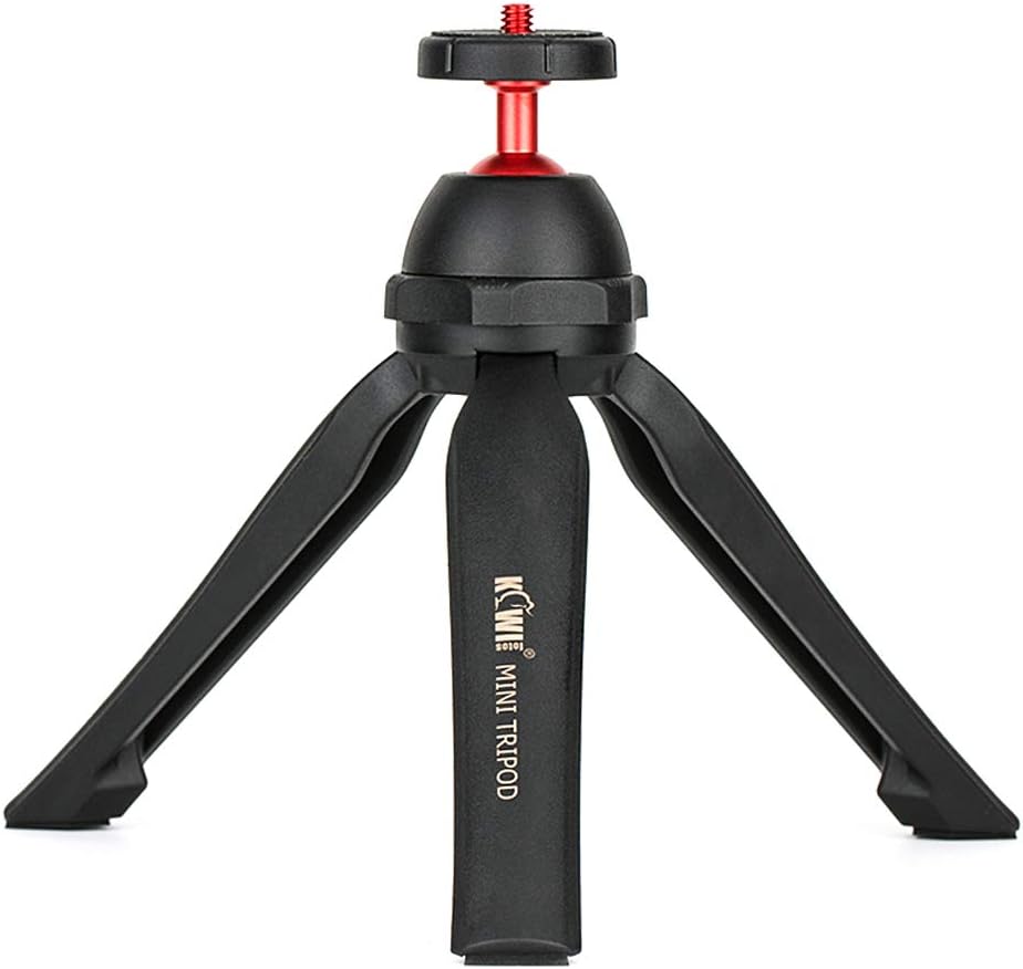 KIWIFOTOS Mini Camera Tabletop Tripod Handgrip Compatible with Leica D-Lux8, Sony ZV-1F ZV-1II RX100 Series, M50 M6II, Panasonic S9, Zoom H6, DJI Osmo Pocket & Compact Mirrorless Entry-level Camera