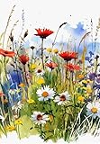 1000 Teile - Flowers Painting - Buntes Puzzle - Wand Kunst Dekoration - Adult Personalisiertes Herausforderungs Spielzeug Wd01Zt