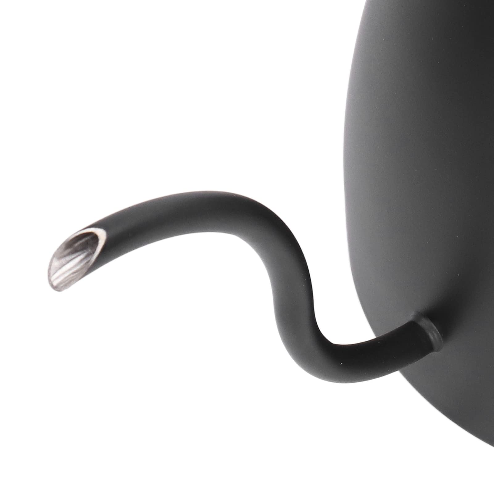 Macchinetta del Caffe Design a Collo di Cigno Capacità 800 ML Termometro Incorporato Acciaio Inox 304 Bollitore Adatto per Induzione Piani di Cottura Compresi Quelli a Gas