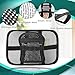 Samyoung Mesh Back Lumbar Support, Back Support Seat Cushion with Breathable Mesh for Office Chairs Car 12” x 16”