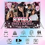 9 * 6FT Custom Photo Backdrop with Picture Personalized Backdrop Banner Art Tapestry Wall Gift for Christmas, Birthday, Wedding, Graduation,Baby Shower - Image 4