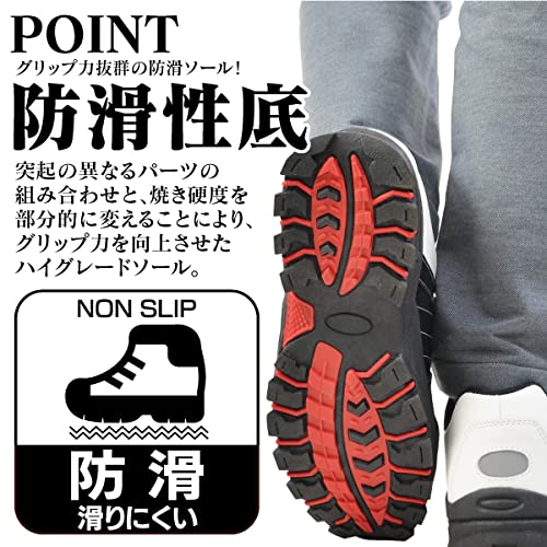 [Black Horse] BH-105 防水機能付 ゴルフシューズ スパイクレス 4cm×4時間防水機能付 防滑ソール メンズ ウォーキング 2色(ブラック,ネイビー) (ネイビー, 26.5cm) 3枚目