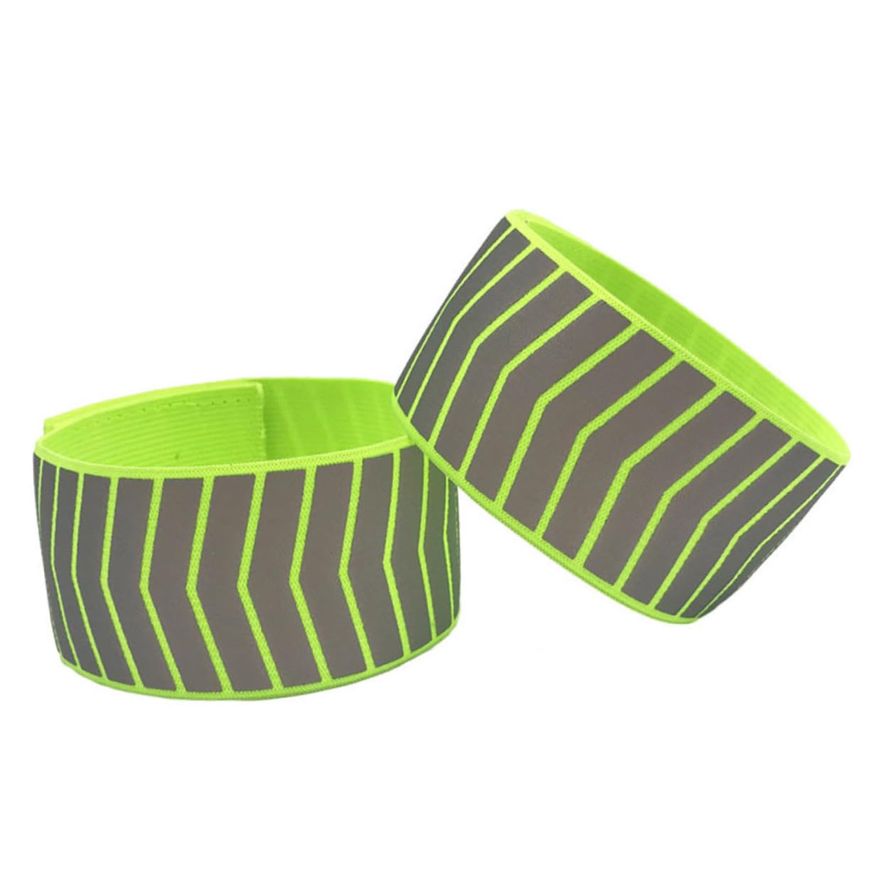 Toyvian Brazalete Reflectante Brazaletes Noche Cinturón De Correr Pulsera Hombres Deporte Fluorescente Banda De Seguridad Visibilidad Bandas Green
