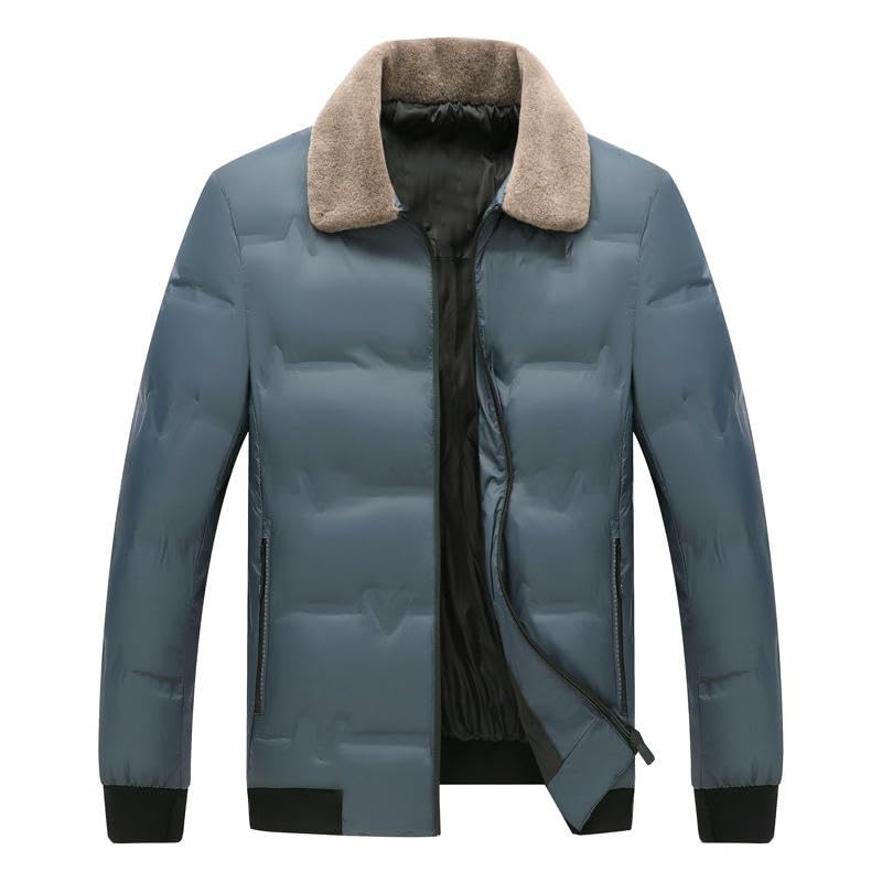Chaqueta acolchada corta de hombre con solapa para otoño e invierno 2