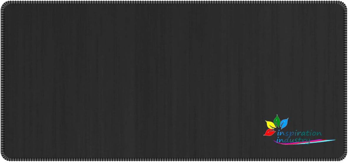 Homefun Large Gaming Mouse Pad XXL/Extended Mat Desk Pad/Mouse pad Long Non-Slip Soft Rubber Bottom Keyboard Pad/Mice Pads Mouse Desk Pad Stitched Edges Use for Laptop (Pure Black)