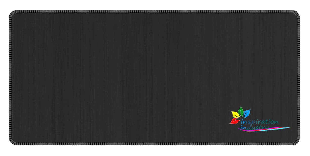 Homefun Large Gaming Mouse Pad XXL/Extended Mat Desk Pad/Mouse pad Long Non-Slip Soft Rubber Bottom Keyboard Pad/Mice Pads Mouse Desk Pad Stitched Edges Use for Laptop (Pure Black)