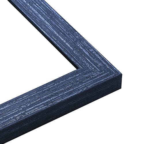 Snzimtty Picture Frame 24X36 (1Pack),24X36 Frame Display For Wall Décor With Plexiglass,Hanging Vertically Or Horizontally Poster Frame,Rustic Wood Navy Blue #TOP3