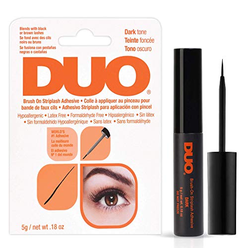 Duo Brush-On Striplash Adhesive Dark Tone 0.18 Ounce (5.3Ml) (3 Pack) #TOP4