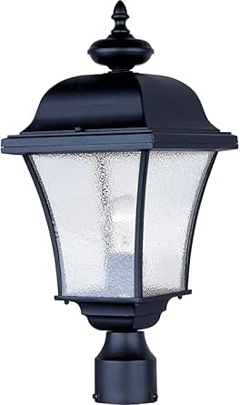 Maxim Senator-1 Light Outdoor Pole/Post Mount in Mediterranean Style-9 Inches Wide by 20 inches high