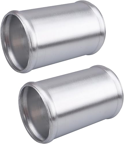 Miniatura 3 de AC PERFORMANCE - Unión de tuberías de aleación de aluminio, 2 unidades, 2.5 pulgadas, conector de tubos de silicona, 4 pulgadas de longitud