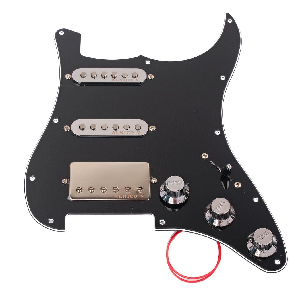Micros Black SSH avec plaque de protection pour réparer et modifier sa guitare - 8