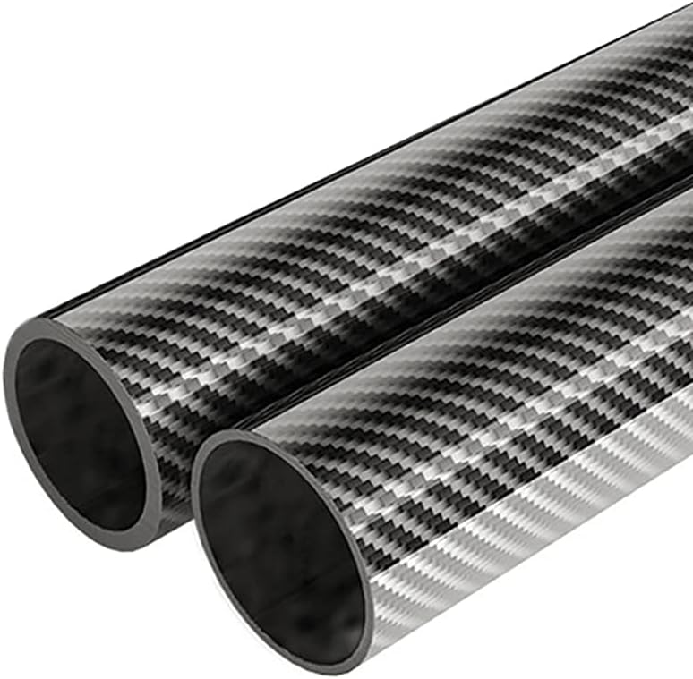 Twill Glossy Carbon Pipe High Composite Hardness Material 3K for Spars, Kites and Depron Models,19x17x500mm