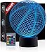 Basketball 3D Illusion Birthday Gift Lamp , Gawell 16 Colors Changing Touch Switch Xmas Decoration Night Light Acrylic Flat & ABS Base & USB Cable & Remote Control Toy for Basketball Sports Fans