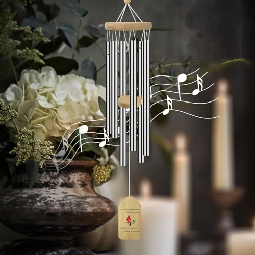 Image of ASTARIN Personalized Wind Chimes Outdoor Large Deep Tone,Large Customized WindChimes for Outside Tuned Relaxing Soothing Low Bass,Memorial Wind Chimes Sympathy for Mom Dad