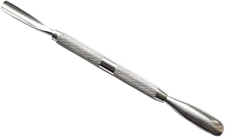 KM-Nails Pro Pusher Cuticle Slider with Rounded Sides in Stainless Steel