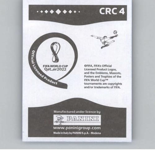 Miniatura 2 de 2022 Panini World Cup Qatar Stickers Blue #CRC4 Leonel Moreira Costa Rica Group E Official Album Sticker (2 inch X 2.5 Inch) in Raw (NM or Better)