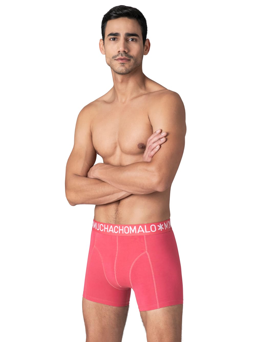 Muchachomalo Calzoncillos para Hombre, Ropa Interior Lisa de Algodón para Hombre, Pack de 7 Unidades, Bóxers Lisos de Corte Clásico con Cintura Elástica