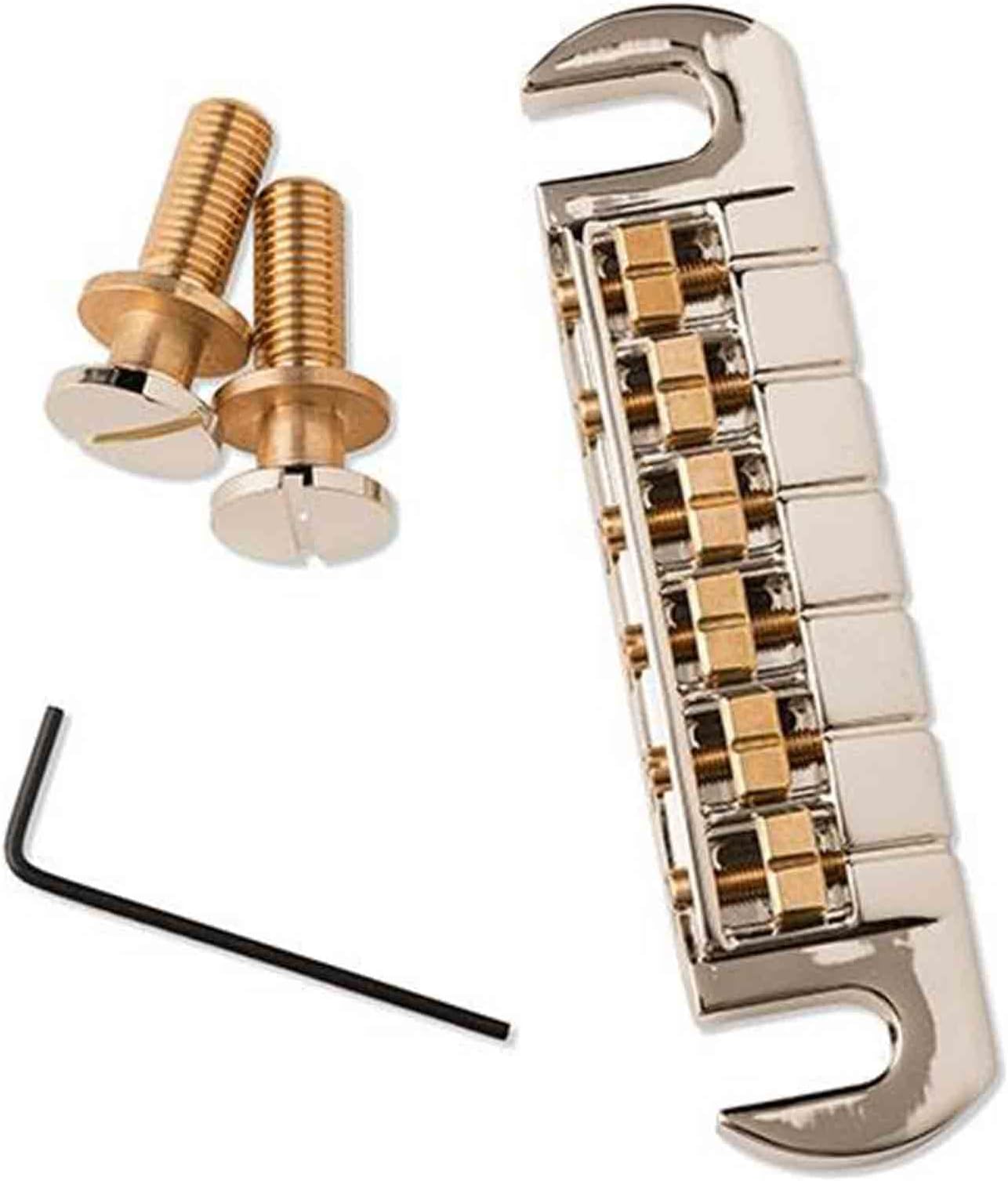 PRS Adjustable Stoptail Bridge Nickel w/Brass Saddles & Studs