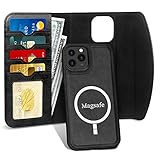 2. Abnehmbare 2 in 1 Struktur. iphone 13 Pro Max Hülle ist mit einem abnehmbaren Gehäuse, vielseitige magnetisch abnehmbarem Flip-Hülle Design ausgestattet, das Ihnen den vollen Schutz und Komfort bietet.