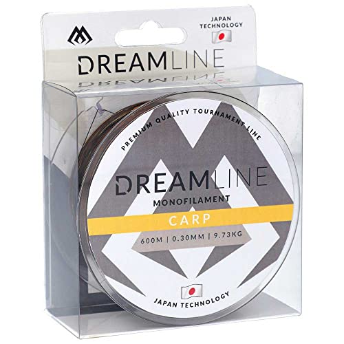 Mikado Karpfenschnur DREAMLINE CARP 0,30mm-0,40mm / 600m Angelschnur Feederschnur Monofil TOP (0,40mm/16,56kg/600m)