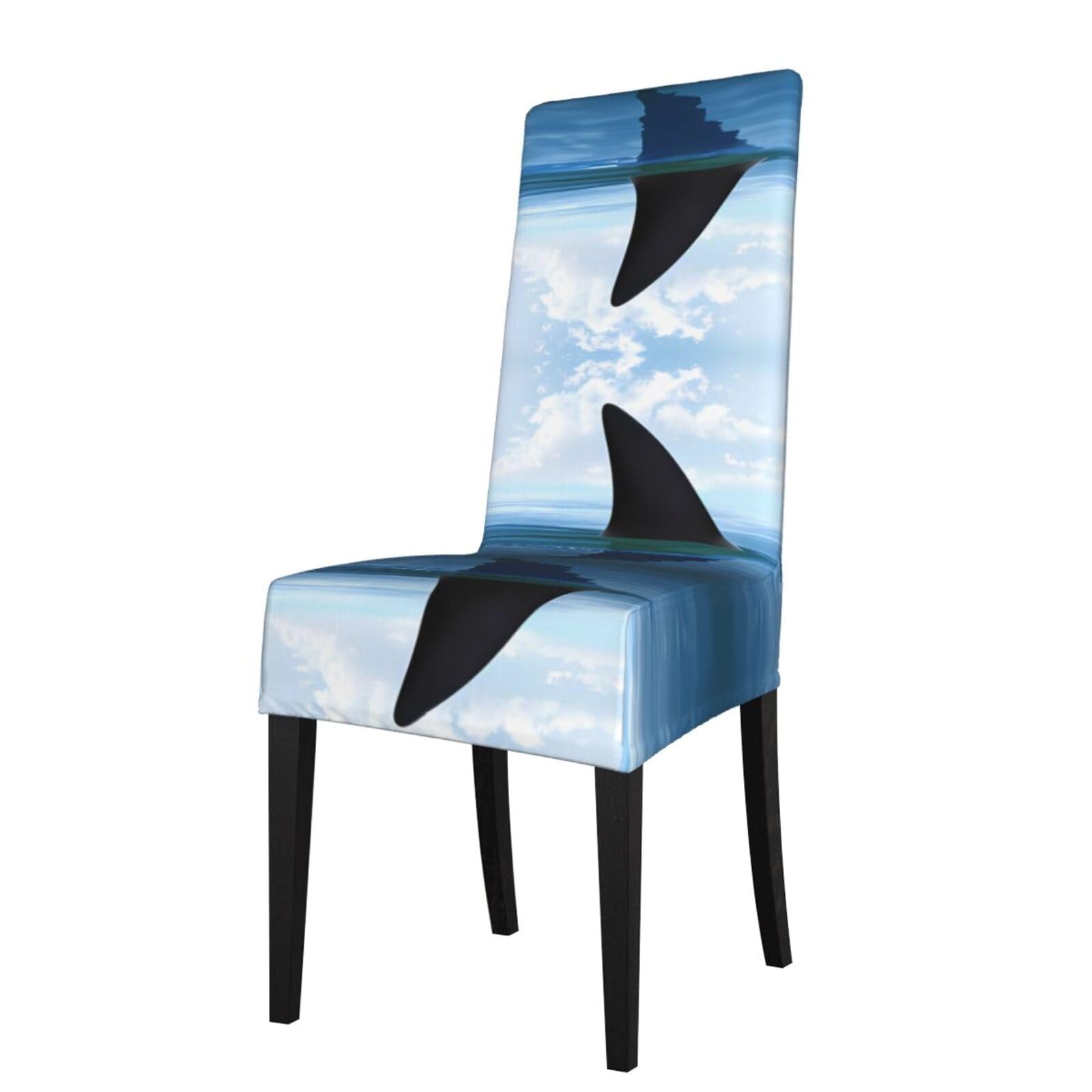 YYHHAOFA Shark cum Prints Dining Chair Throws – Stretch Slipcovers Revitalize Your Seating with Easy Style & Easy Care