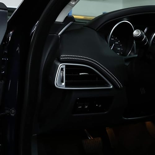 Miniatura 5 de YIWANG ABS cromo coche aire acondicionado ventilación salida ajuste interruptor cubierta lentejuelas recorte 2 piezas para Jaguar XE F-Pace 2016 2017