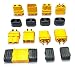 Produktbild 5 Paar (10 Stück) Amass Original Premium XT60H XT60 Goldstecker Stecker Buchse Male Female inkl. Schutzkappen 2Pin Verpolsicher Hochstromstecker für Lipo Akku RC 60A Gelb von Mr. Stecker Modellbau®