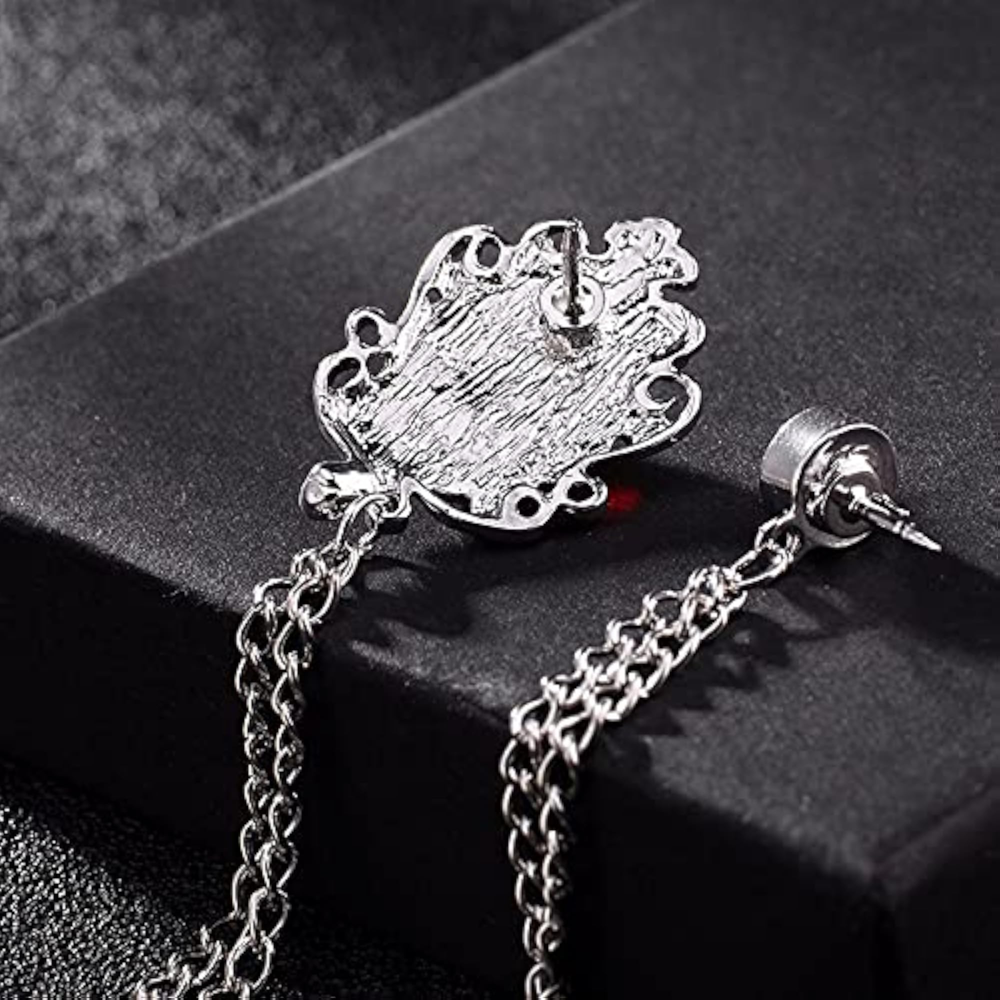 Retro Rhinestone Shawl Pin for Men with Chain