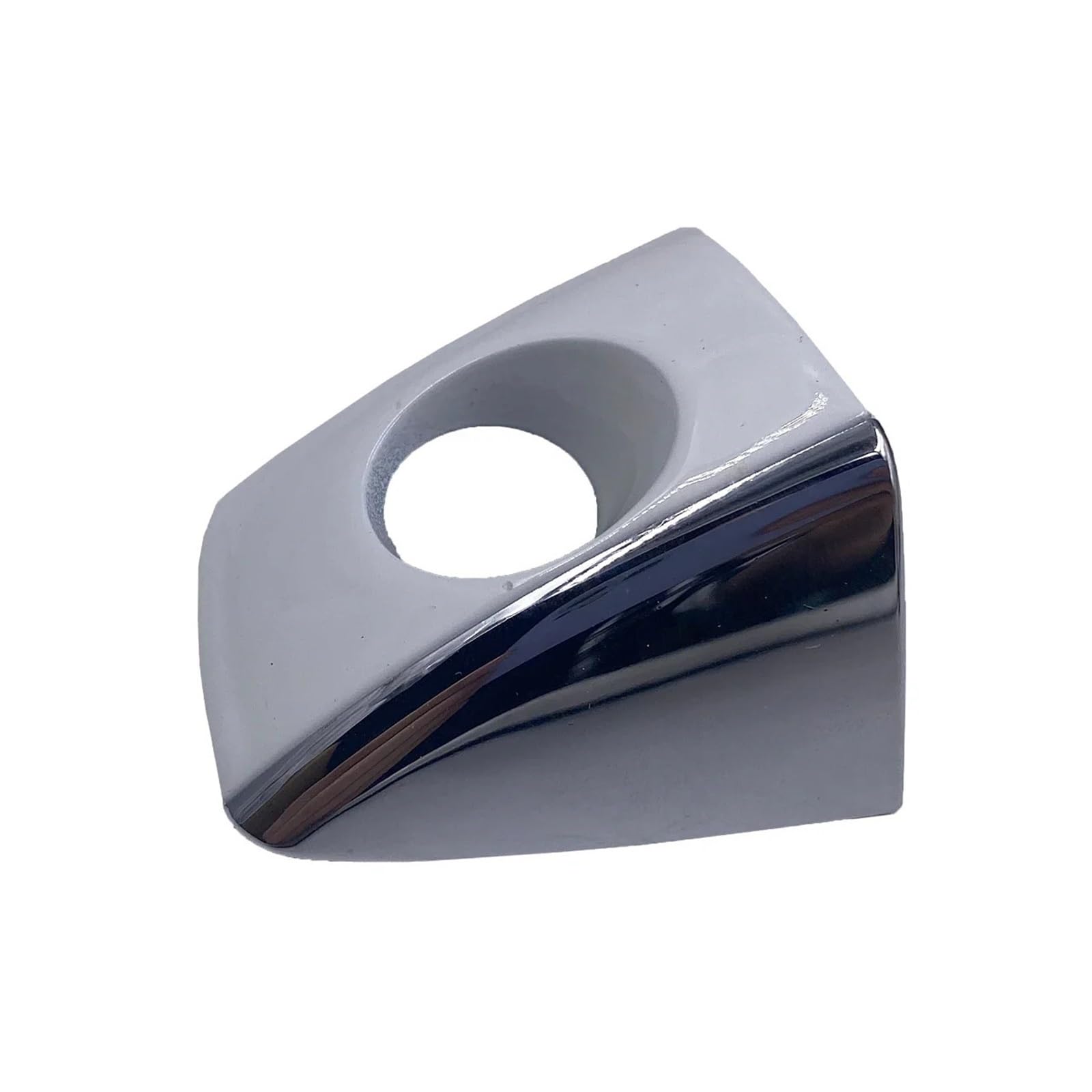 CAWEUER Compatible with 4H1 837 879 Front Left White Chrome Door Handle Lock Key Hole Cap Compatible with Audi A6 C7 Avant S6 Quattro A7 C8 A8 S8 RS6 RS7 4H1837879
