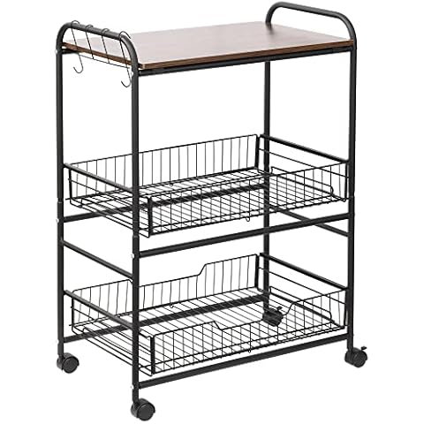 HOMCOM Chariot de Cuisine Cover